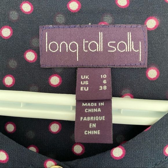 Long Tall Sally sheer long sleeve button front top - Picture 3 of 9